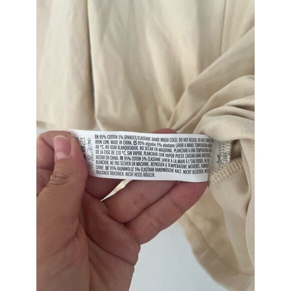 Anthropologie Endless Rose Woman Twist Knit Cropped Top, Size Medium - Picture 7 of 8